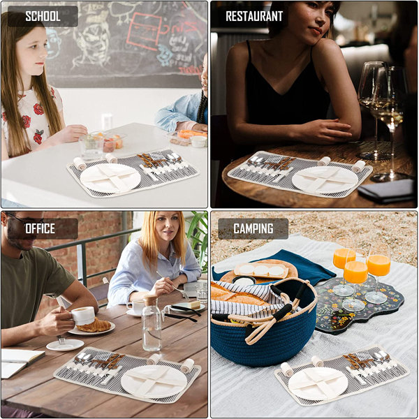 Crestone Wicker Cooler Picnic Basket Set For 2 With Double Wooden Lids & Handles, Grey With